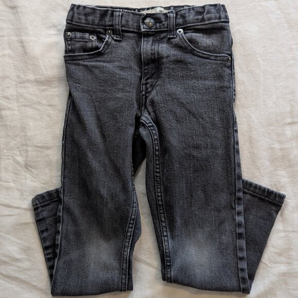 Levi's Kids 511 Dark Grey Skinny Jeans Sz 6 - Picture 1 of 4